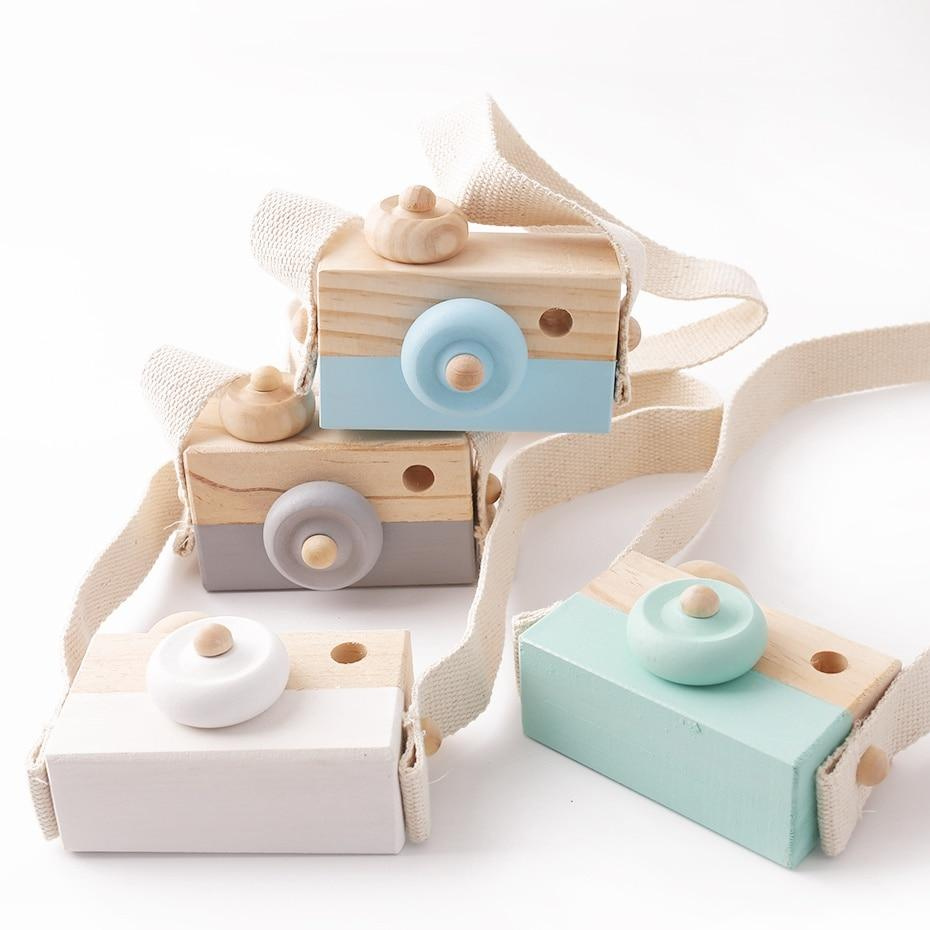 Eco-Friendly Kids Wooden Toy Camera