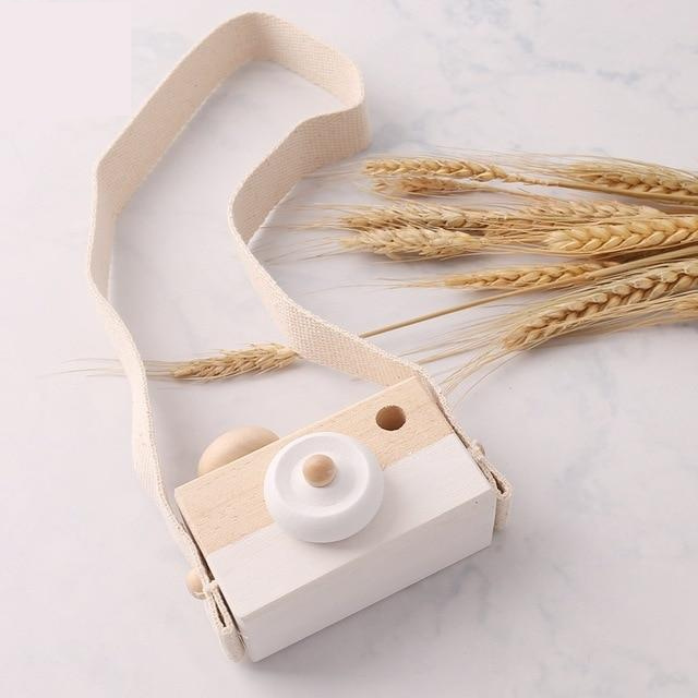 Wooden Camera Toy with Strap