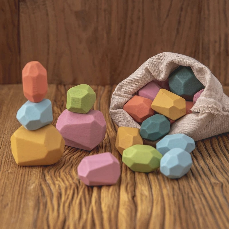 Wooden Stacking Stones