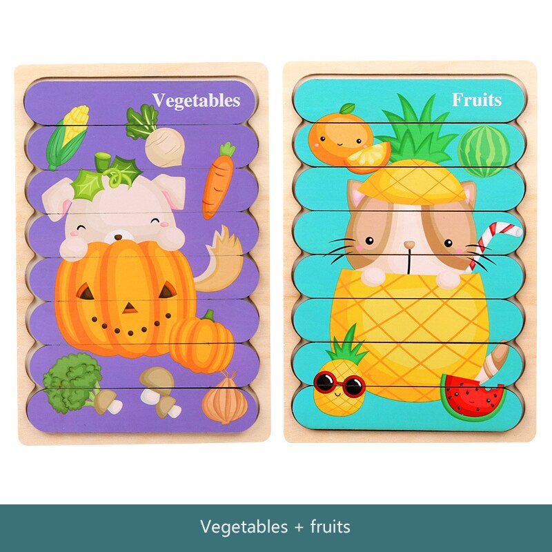 Double-Sided Montessori Puzzle